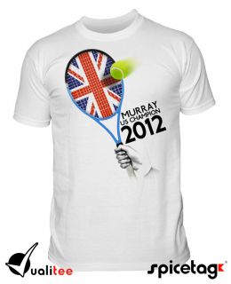 US OPEN 2012 T shirt Andy Murray Tennis Tshirt Wimbledon Grand Slam 