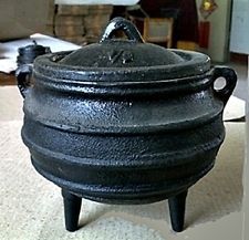 Cast iron Cauldron Joga Witch pot Smudge Candles Incense Druids 