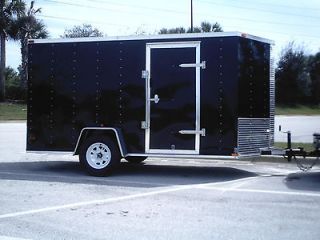   IN FLORIDA 6x12 Enclosed Trailer Cargo V Nose Utility Motorcycle 7 10