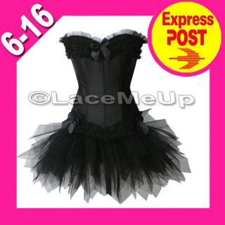 new dark angel costume fancy corset tutu skirt smlxl2xl