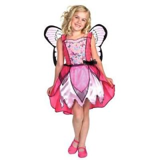 NEW Girl Barbie Mariposa Dress Up Halloween Costume 3T/4T 4/6X