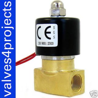 electric solenoid valve 12 volt air gas fuel