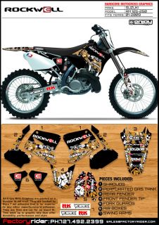 2001 2009 SUZUKI RM 125 250 Rockwell Motocross Graphics Dirt Bike 