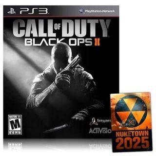 CALL OF DUTY BLACK OPS II COD BO 2 PS3 GAME + NUKETOWN 2025 BONUS MAP 