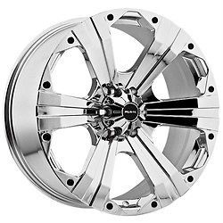22 inch Ballistic Outlaw chrome wheels rims 8x6.5 8x165.1  12 / Hummer 