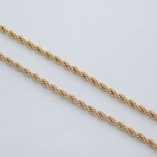 30 5mm gold ep rope necklace chain gorgeous time left