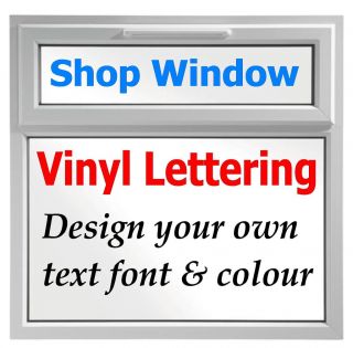 Shop Window TEXT Lettering   signs vinyl stickers for advertising 