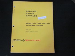 NEW HOLLAND MODEL L 451,L 452 & L 455SKID STEER LOADERS SERVICE PARTS 