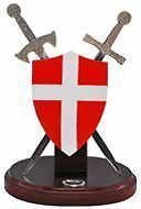 swords shield stand medieval decor mini 7 1604 nib time