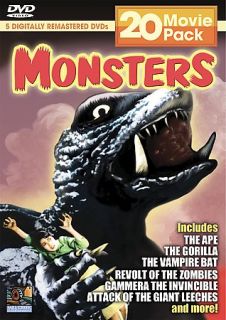 Monsters 20 Movie Pack 5 Disc DVD, 2005, 5 Disc Set