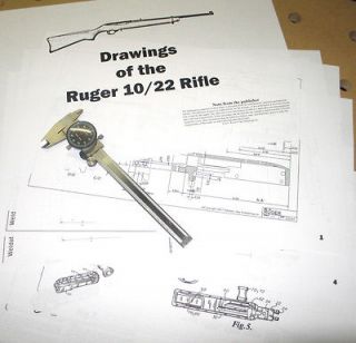 Newly listed Ruger 10/22 Rifle Drawings Receiver Blueprints!!