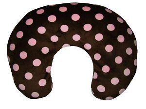 jumbo pink dots minky nursing pillow cover for boppy time