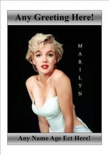 Marilyn Monroe Greetings Card. Personalised As You Would Like