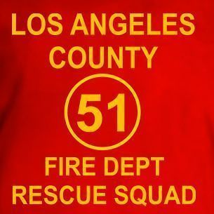 squad 51 emergency vintage fire dept rescue tee t shirt