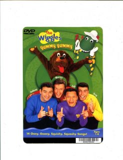 THE WIGGLES YUMMY YUMMY DVD BACKER CARD 8 X 5 1/2 MINI POSTER