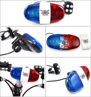 Bright Ideas Red and Blue Police Light Bicycle Power Horn Siren