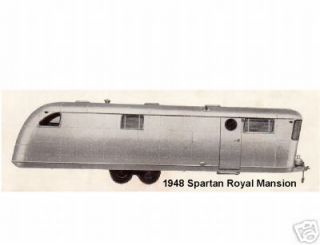 1948 spartan royal m trailer coach refrigerator magnet time left