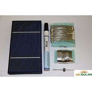 40 3x6 solar cell kit with tabbing bus flux diode