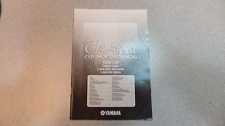 Yamaha Clavinova CVP 203 205 207 209 Digital Piano Data List