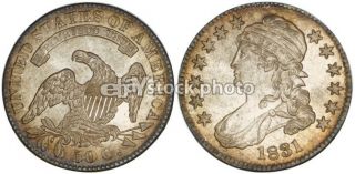 Half Dollar, 1831, Capped Bust