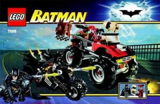 LEGO 7886 BATMAN The Batcycle Harley Quinns Hammer Truck   100%