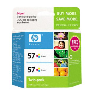 HP 57 Twin Pack C9320FN Tri Color Ink