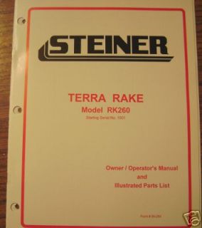 steiner tractor terra rake operator s manual 
