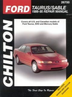 Ford Taurus and Sable, 1986 95 by Chilton Automotive Editorial Staff 
