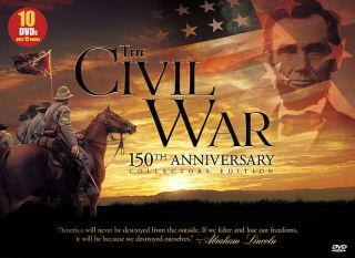 The Civil War DVD, 2011, 10 Disc Set, 150th Anniversary Collectors 