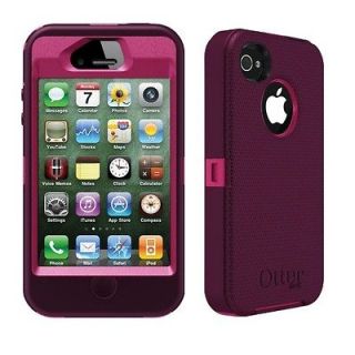 New Otterbox Defender Case Cover for iPhone 4 & 4S Peony Pink Deep 