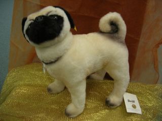 steiff mohair lifesize pug puppy dog  199