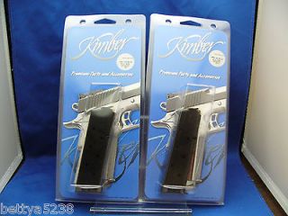 TWO Factory Kimber 1911 Magazine 45 ACP Blue Steel 8 Round Full Size 