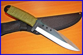 10 Two tone dagger survival Full tang BLADE OD cord BOWIE Throwing 
