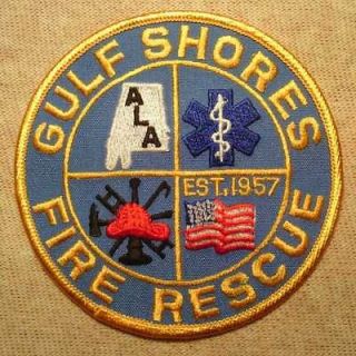 gulf shores alabama fire rescue patch al time left $