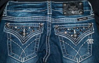 118 miss me jeans dark pyramid cove buckle exclusive