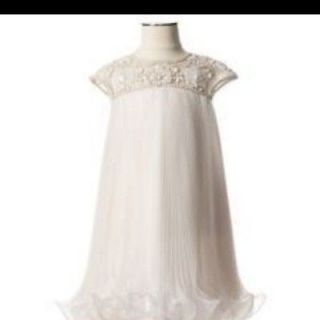 MARCHESA for TARGET + NEIMAN MARCUS Girls IVORY PLEATED BEADED Dress 