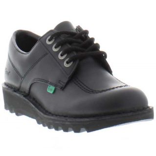 Kickers Shoes Genuine Kick Lo Black Classic Mens Shoes Sizes UK 7   12