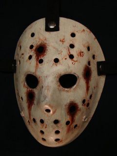 Fiberglass Jason Hockey Goalie Mask Scary Halloween (Bulletface)