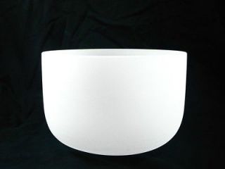 FROSTED D# SACRAL CRYSTAL SINGING BOWL 10 #10dsp35x RETAIL $325