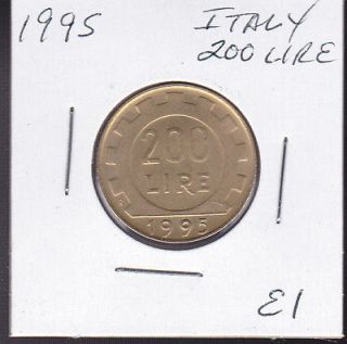 1995 italy 200 lire world coins lot e1 time left