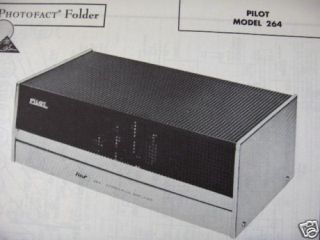 pilot 264 amplifier photofact time left $ 5 00 buy