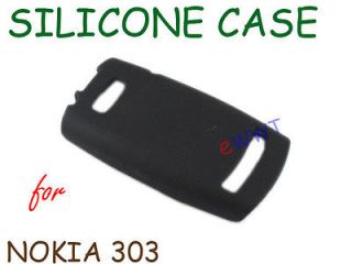   Soft Back Cover Case +Screen Protector for Nokia 303 Asha UQSF361