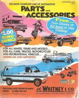 the most complete line of automotive Parts and Accessories JC Whitney 