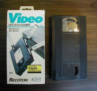 vhs head cleaner cassete recoton from canada time left $