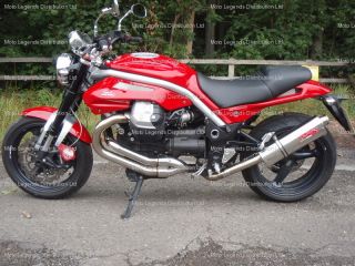 moto guzzi griso 1200 exhaust legal stainless tri oval from
