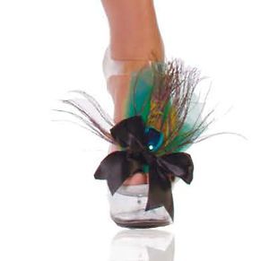Sexy Peacock SHOE ADORNMENTS Matches Costume Starline Mystery House 