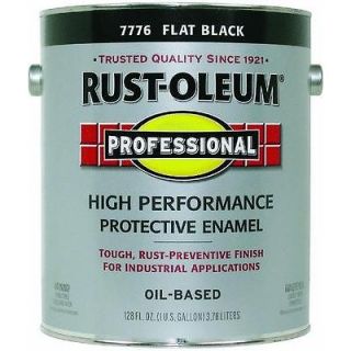 gallon flat black enamel paint by rustoleum 7776 402 time