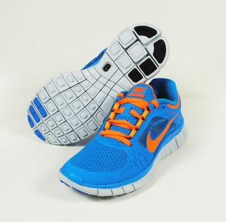 Nike Free Run+ 3 510643 402 Blue Glow Orange Platinum Womens Running 