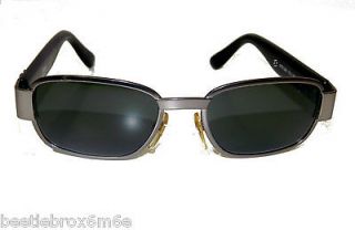 Vintage Gianni Versace Black & Metal Frame Sunglasses with Soft 