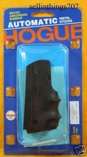 HOGUE RUBBER GRIP WITH FINGER GROOVES FOR 1911 OFFICERS /COMPACTS